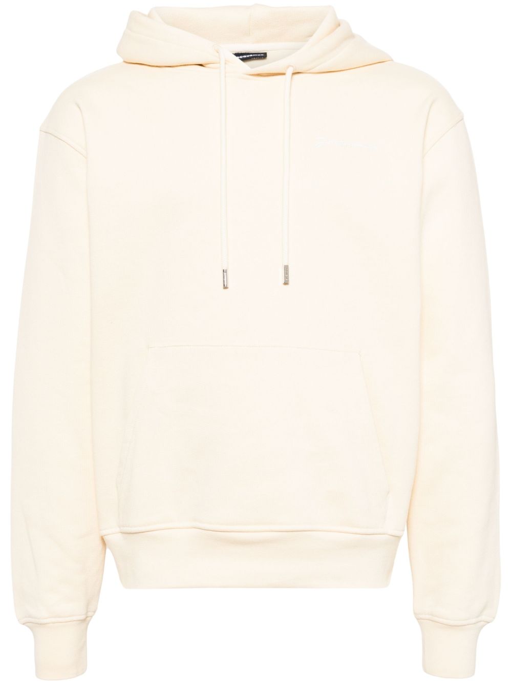 Jacquemus logo刺绣棉连帽衫 - 中性色