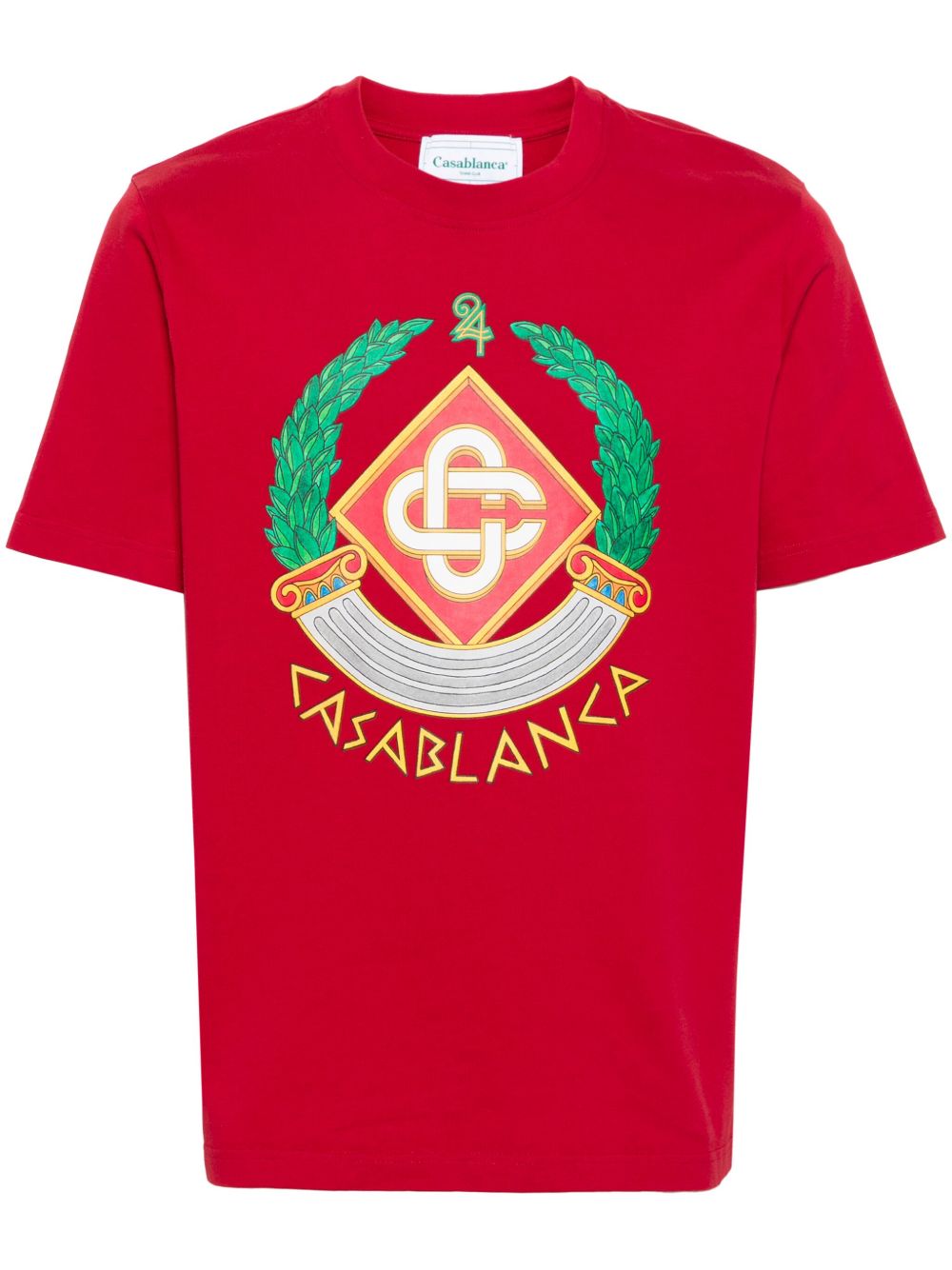 Casablanca Casa Crest T恤 - 红色