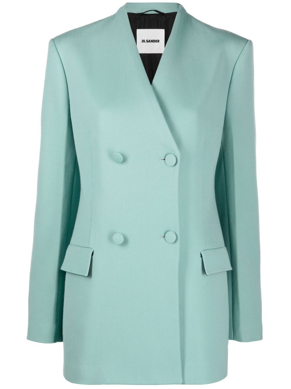 Jil Sander 双排扣西装夹克 - 蓝色