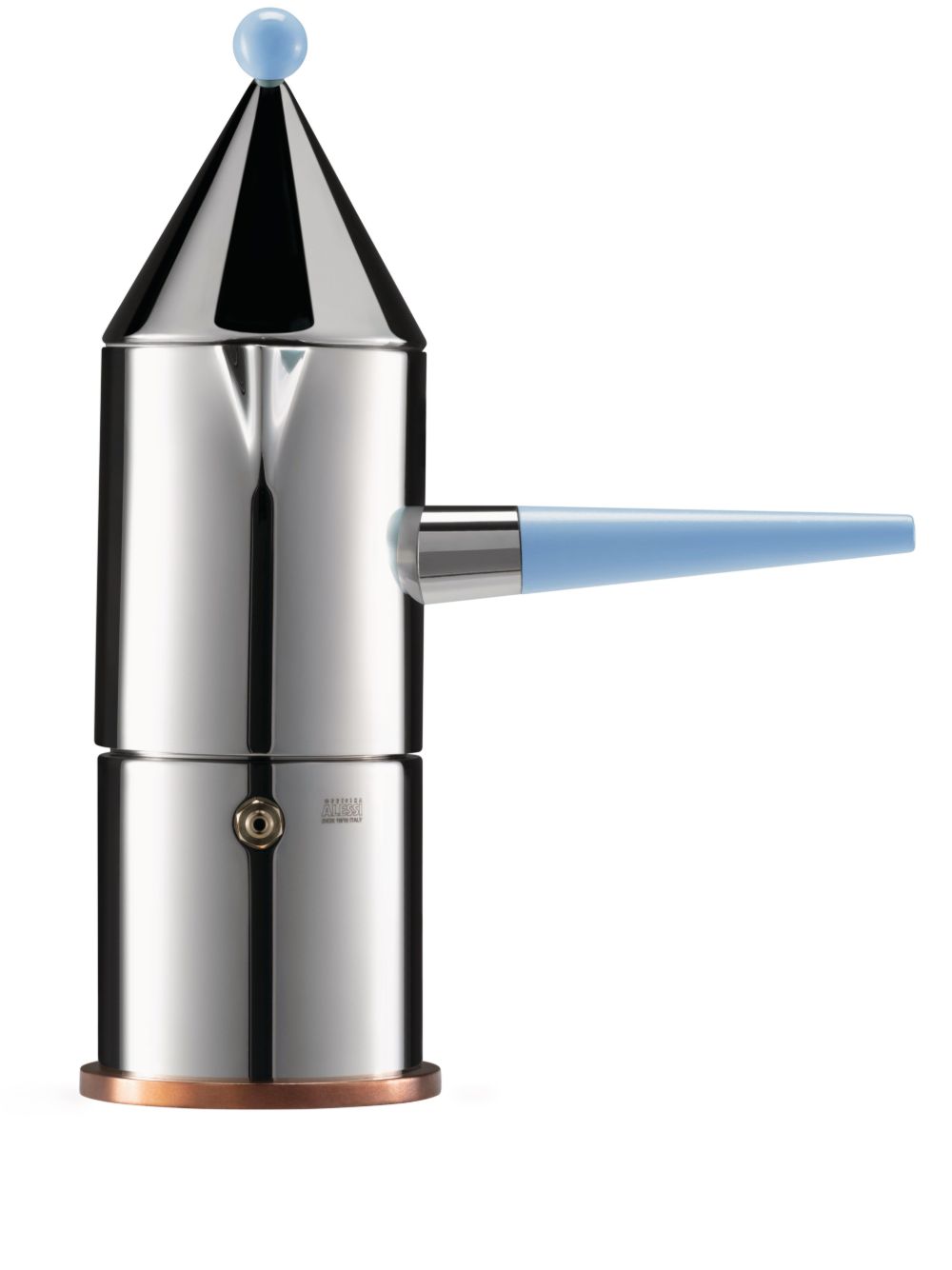 Alessi La Conica Manico Lungo 咖啡壶 - 银色