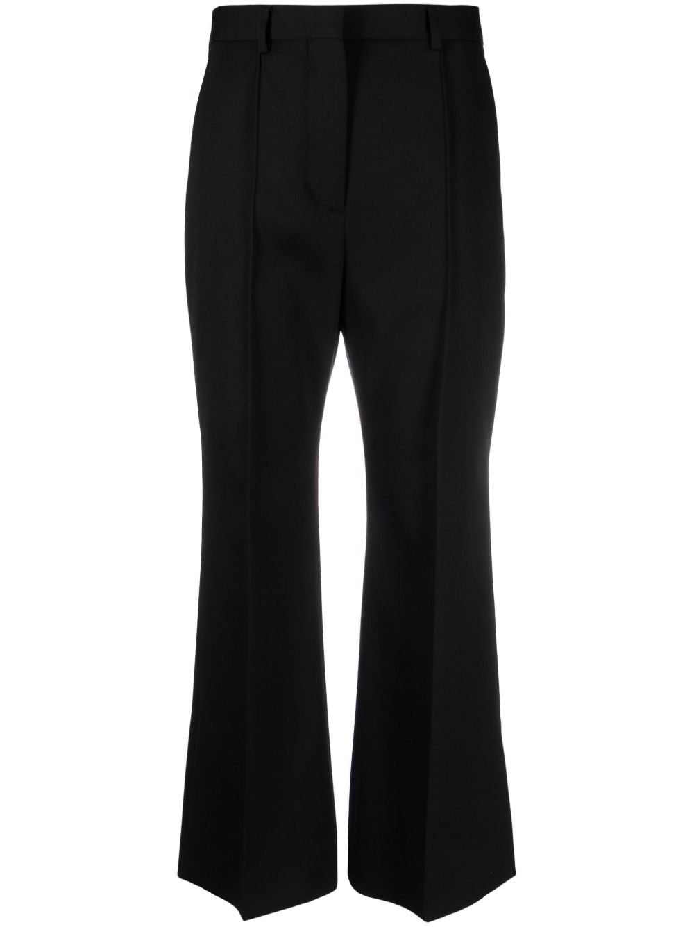 Lanvin 羊毛露踝喇叭裤 - 黑色