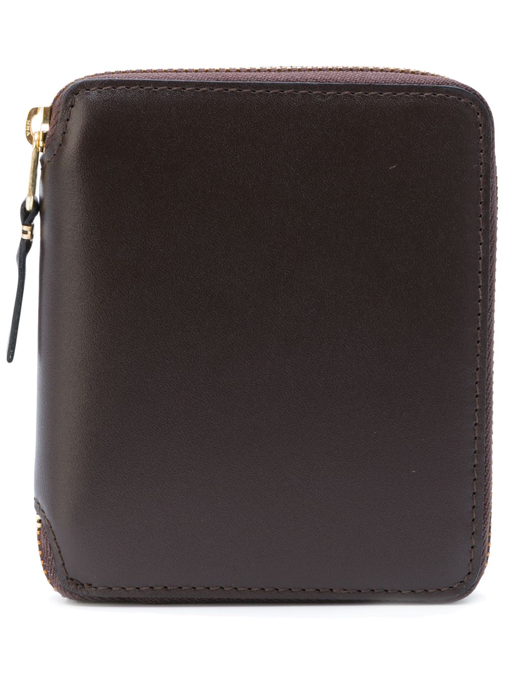 Comme Des Garçons Wallet 环绕式拉链皮质钱包 - 褐色