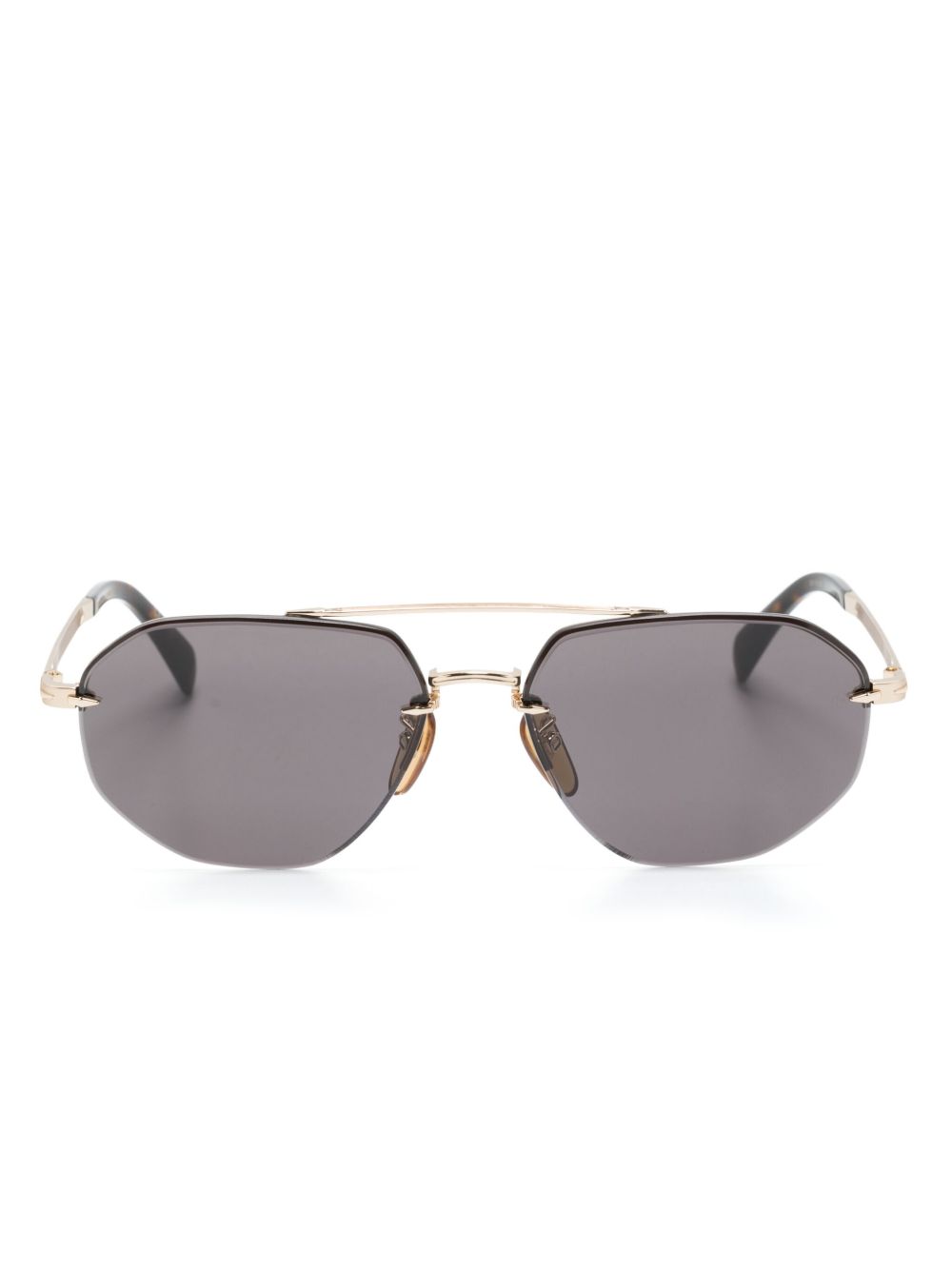 Eyewear by David Beckham DB-1101-G-S 飞行员镜框太阳眼镜 - 金色