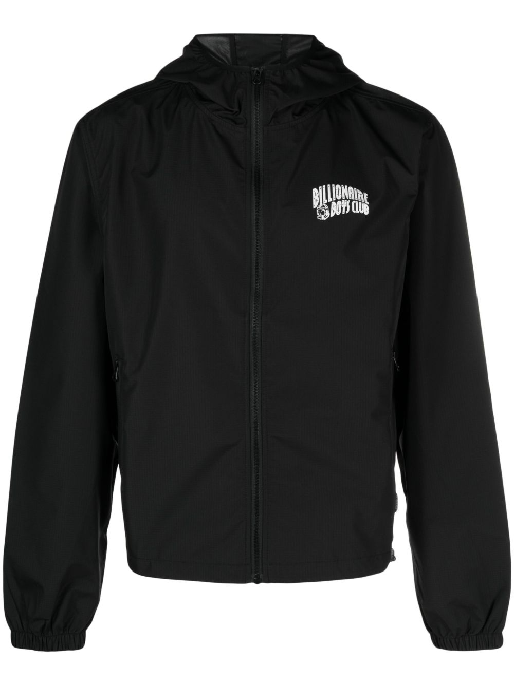 Billionaire Boys Club logo印花方格纹理夹克 - 黑色