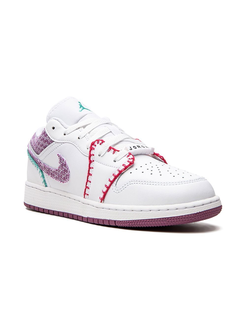 Jordan Kids Air Jordan 1 Low White Light Bordeuax 运动鞋 - 白色