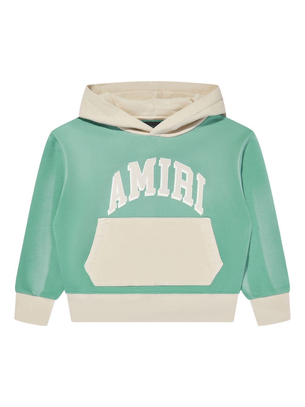 AMIRI KIDS logo印花连帽衫 - 蓝色