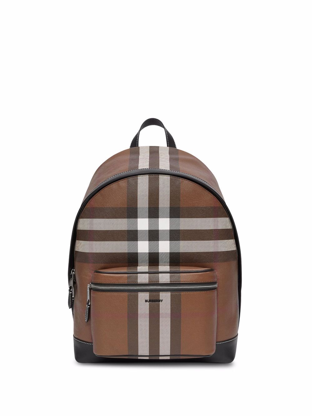 Burberry 博柏利 格纹双肩包 - 褐色