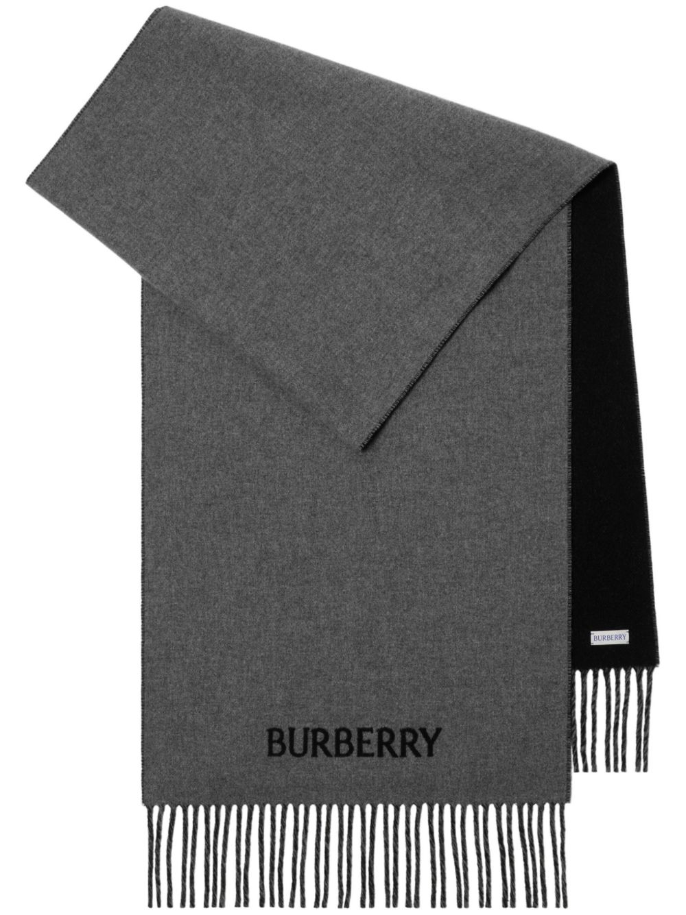Burberry Equestrian Knight 羊绒围巾 - 灰色