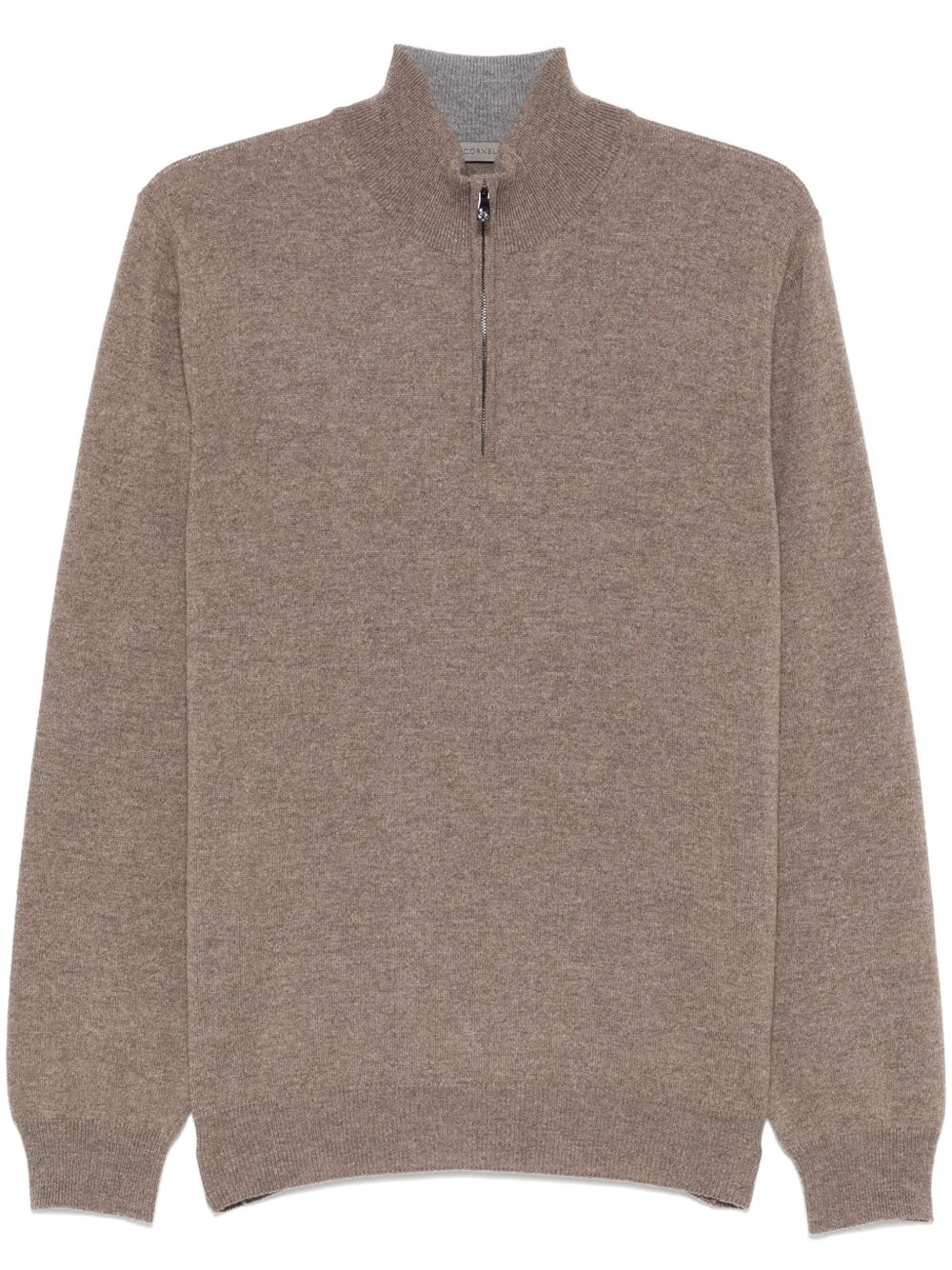 Corneliani 高领毛衣 - 褐色