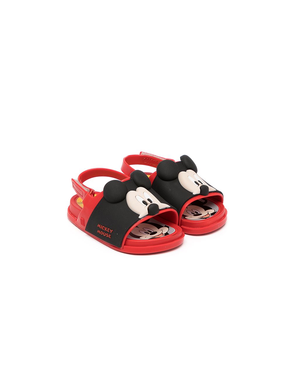 Mini Melissa Mickey 缀饰凉鞋 - 红色