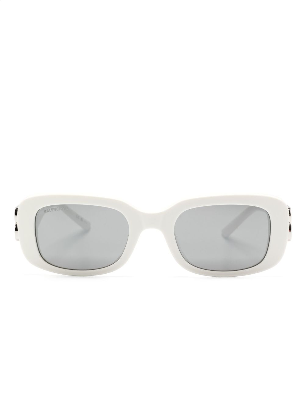 Balenciaga Eyewear Dinasty 长方形框太阳眼镜 - 白色