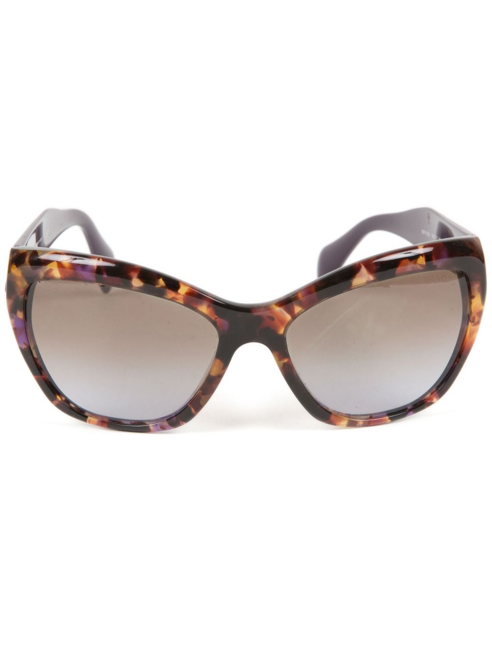 Prada Pre-Owned 猫眼框太阳眼镜（2000年代典藏款） - 褐色