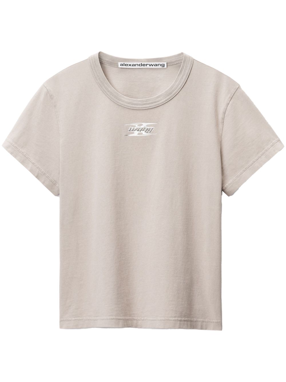Alexander Wang 刀片形logo棉T恤 - 中性色