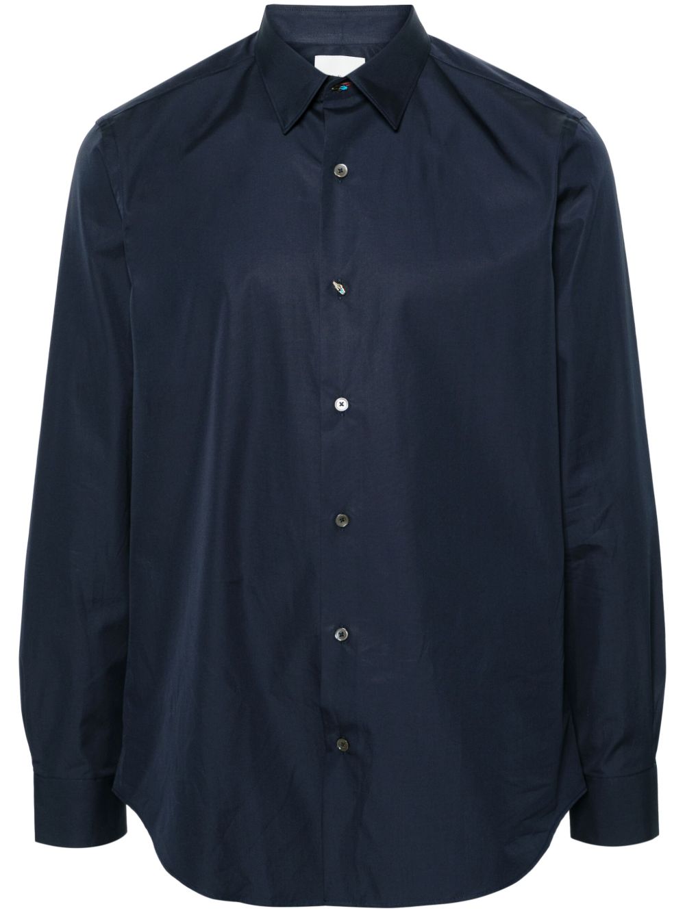 Paul Smith 经典翻领棉衬衫 - 蓝色