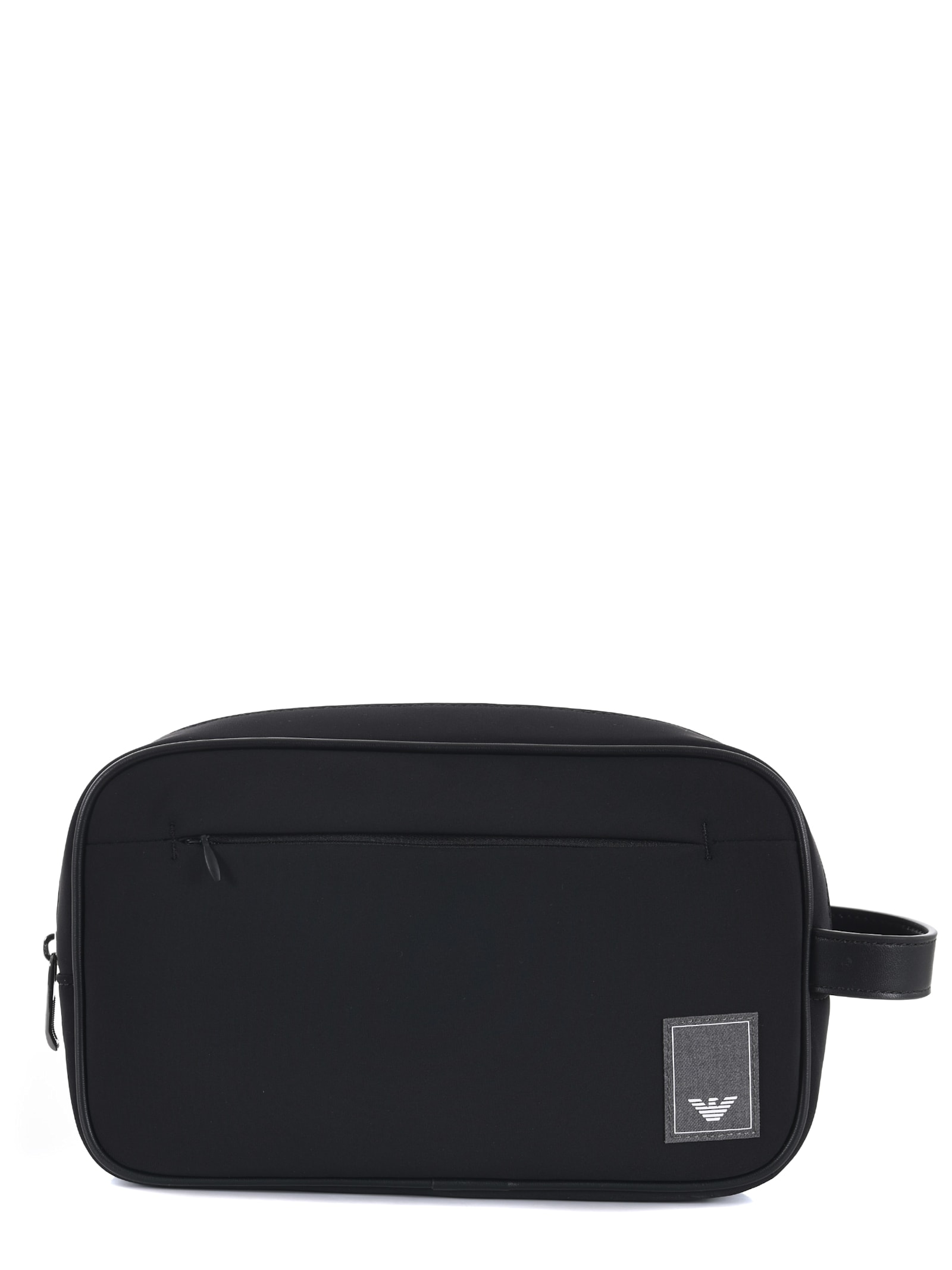 Emporio Armani Logo贴布拉链手拿包