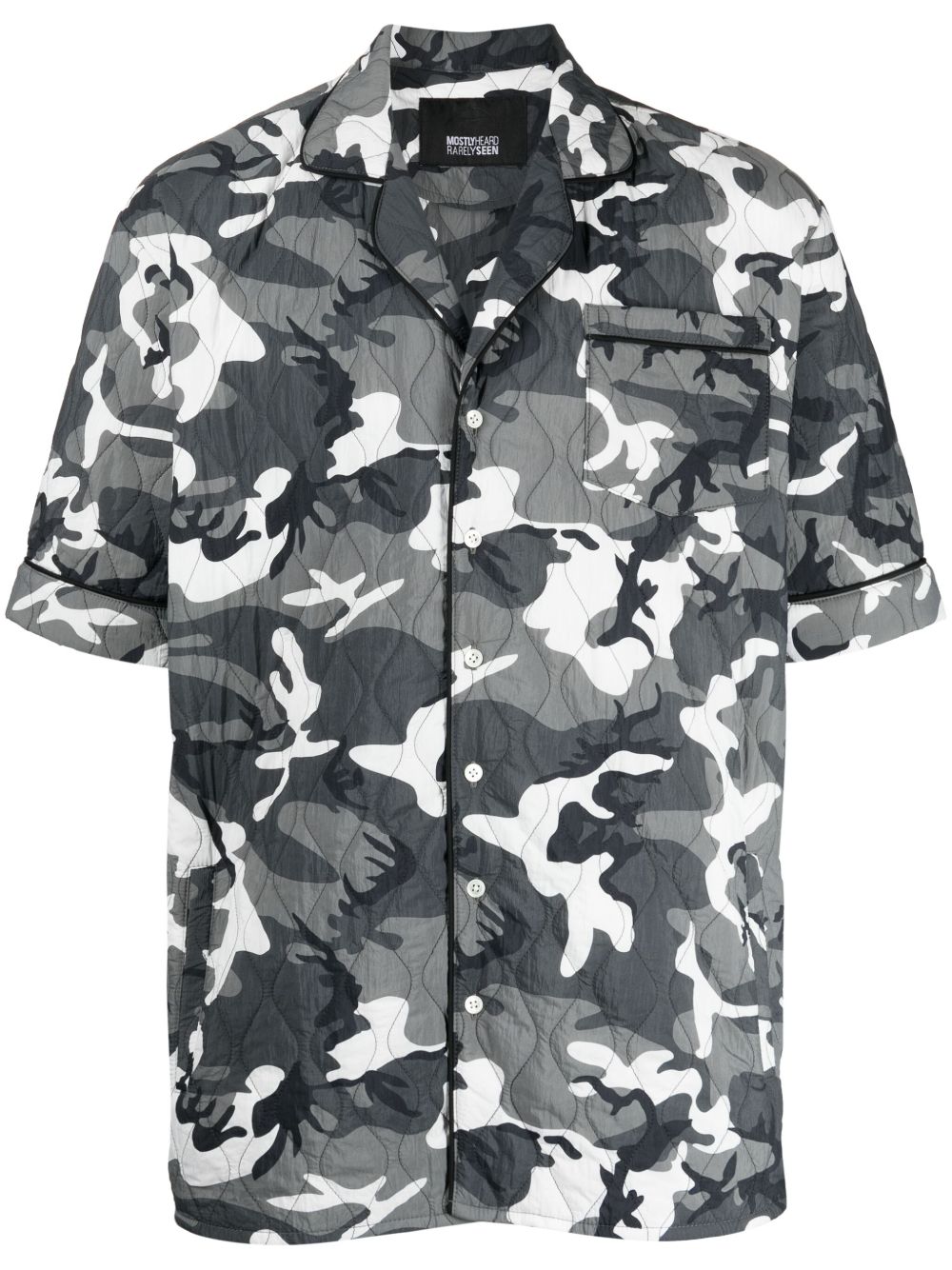 Mostly Heard Rarely Seen Quilted Camo 短袖衬衫 - 彩色