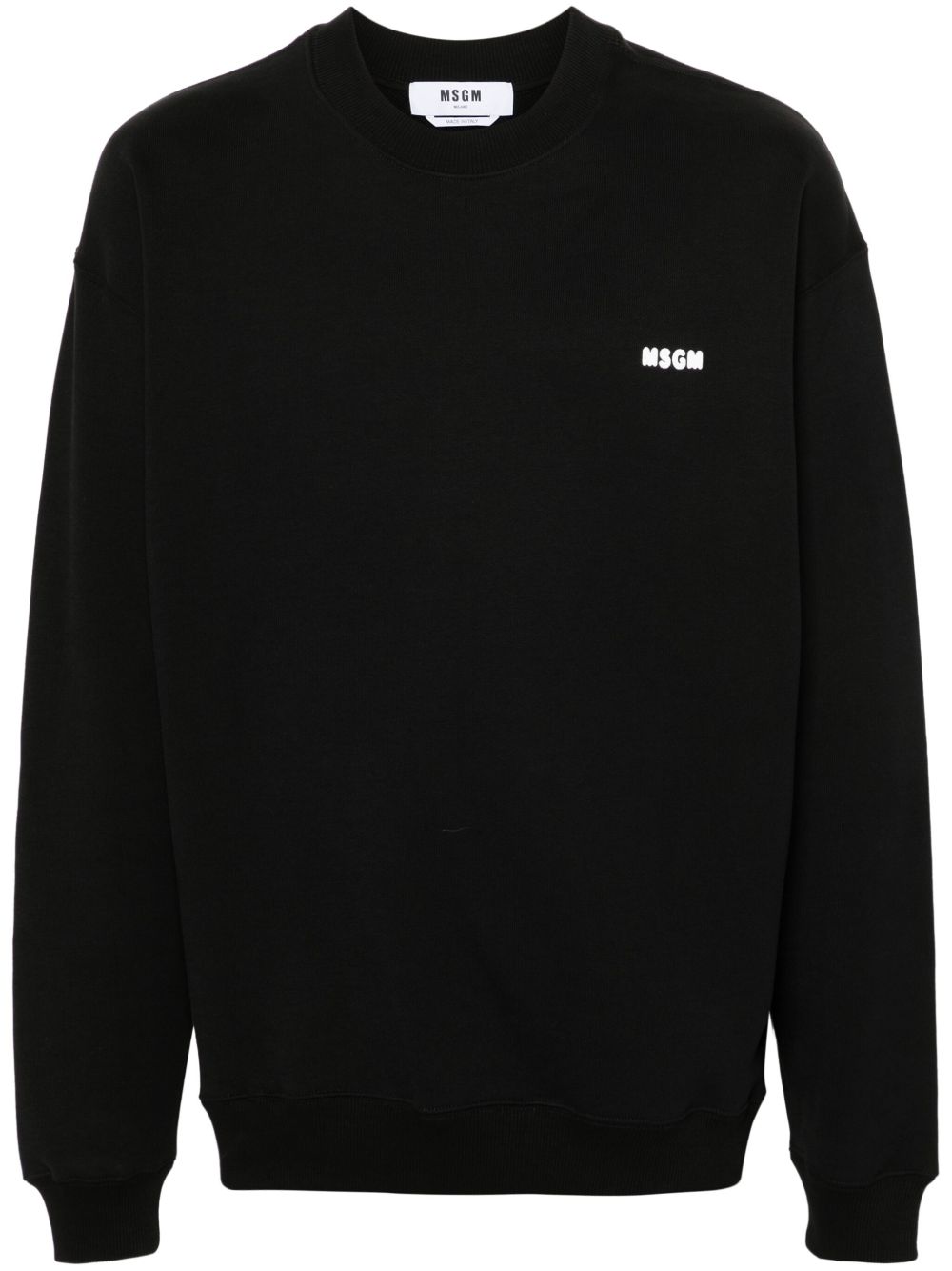 MSGM logo印花卫衣 - 黑色