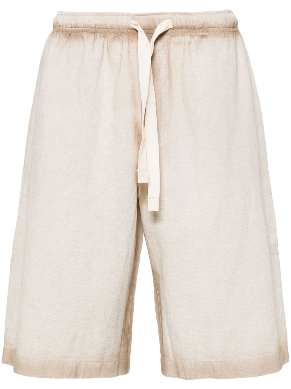 FEDERICO CINA side-vent brushed bermuda shorts - 中性色