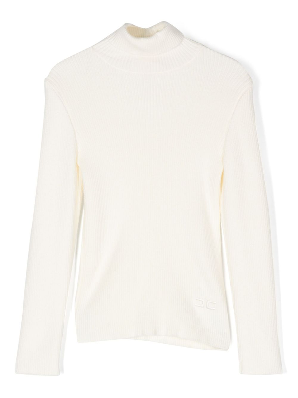 Elisabetta Franchi La Mia Bambina logo刺绣卫衣 - 中性色