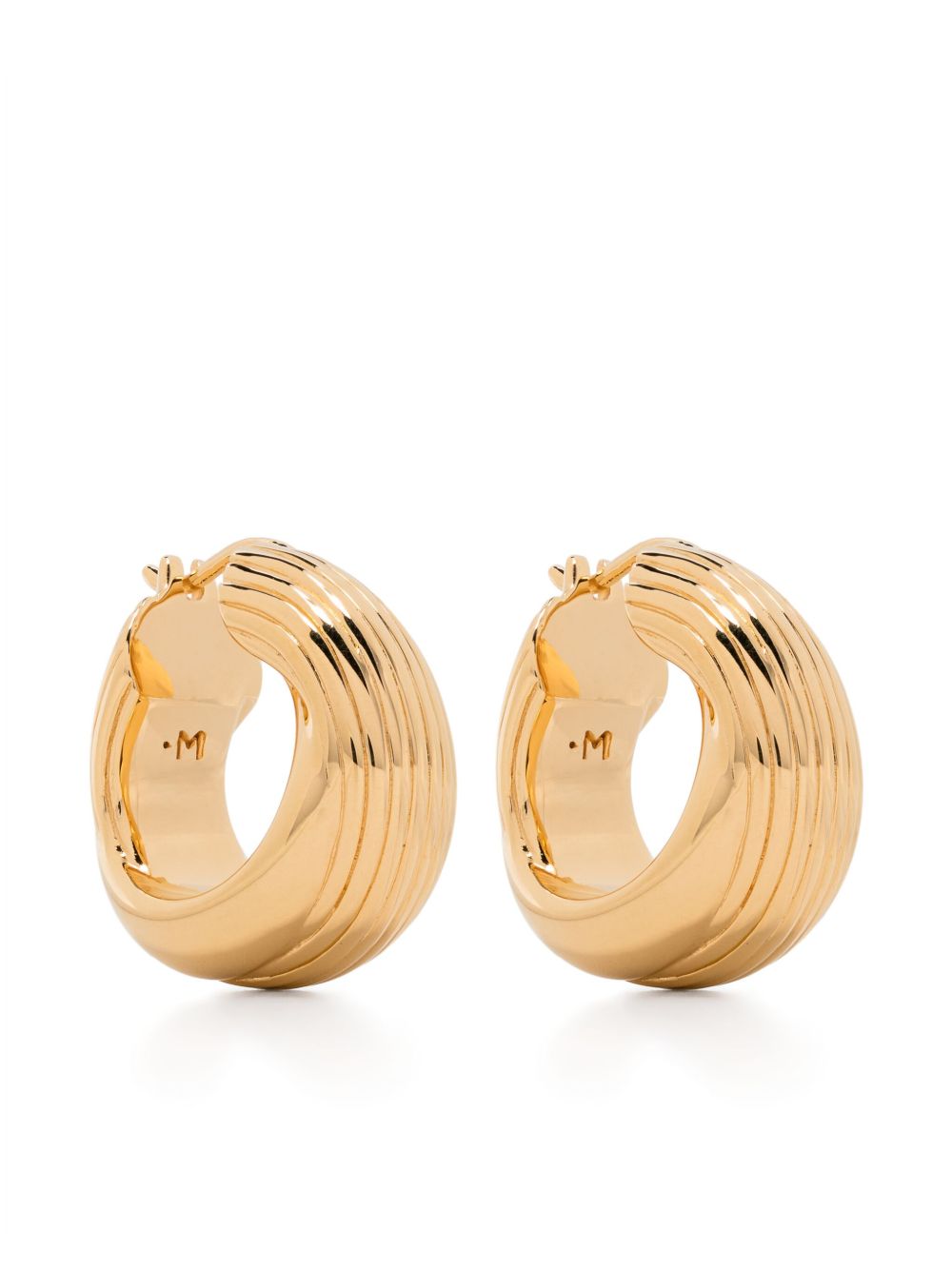 Missoma x Lucy Williams Chunky Entwine hoop earrings - 金色
