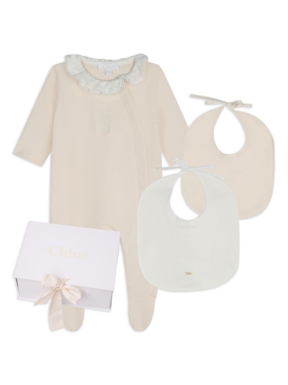 Chloé Kids 棉睡衣衬衫 - 中性色