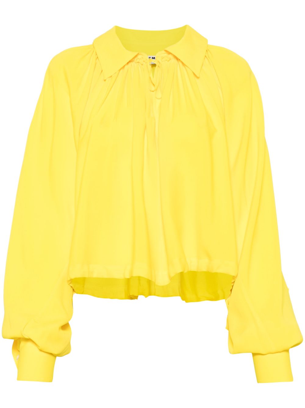 MSGM 绉纱罩衫 - 黄色