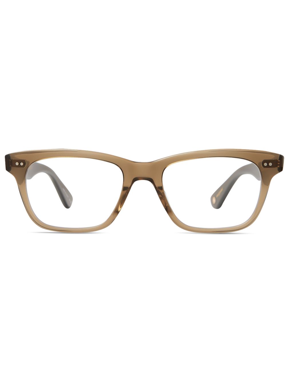 Garrett Leight 方框眼镜 - 褐色