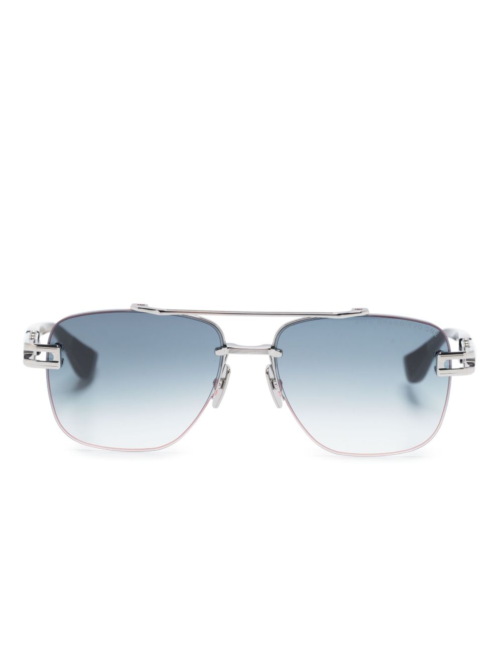 Dita Eyewear 超大框渐色镜片太阳眼镜 - 银色