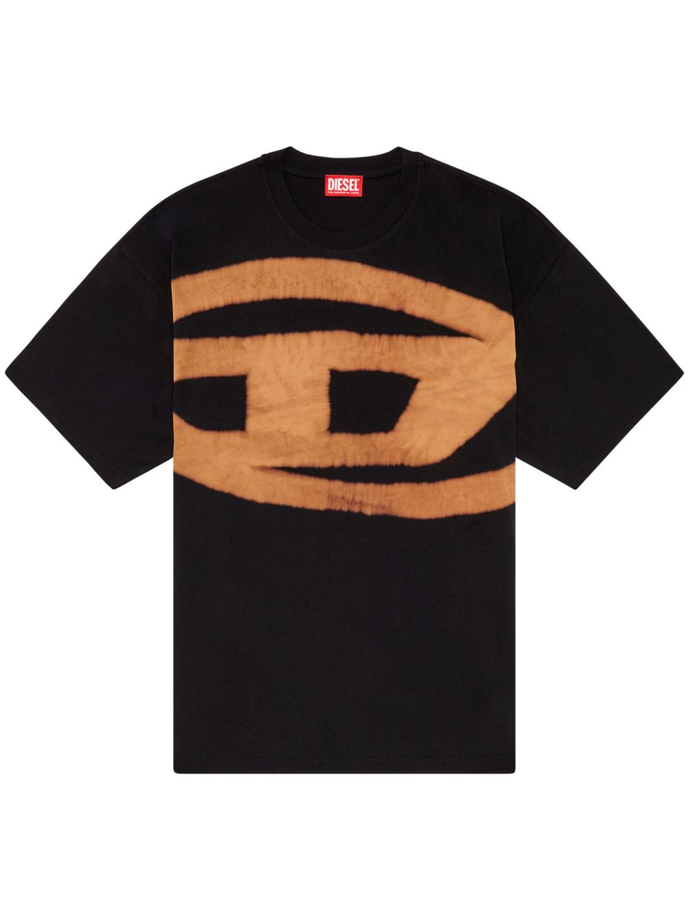 Diesel T-Boxt-Bleach logo印花T恤 - 黑色
