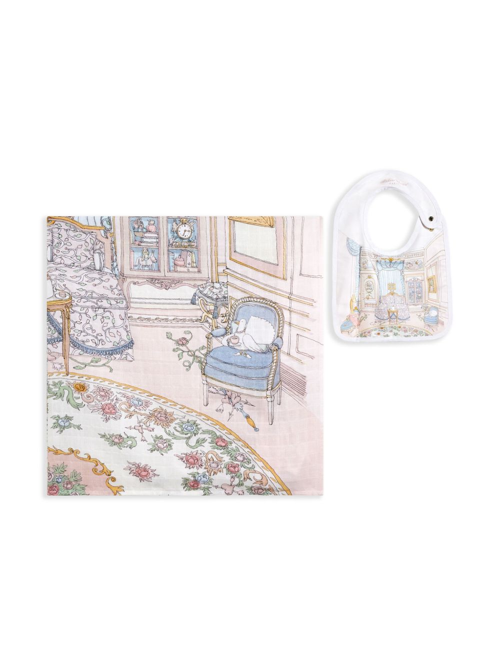 Atelier Choux French Bedroom 印花围兜 - 白色