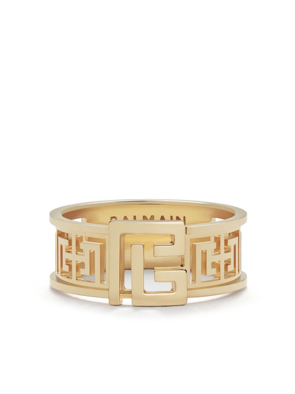 Balmain Labyrinth Frieze 18K黄金戒指 - 金色