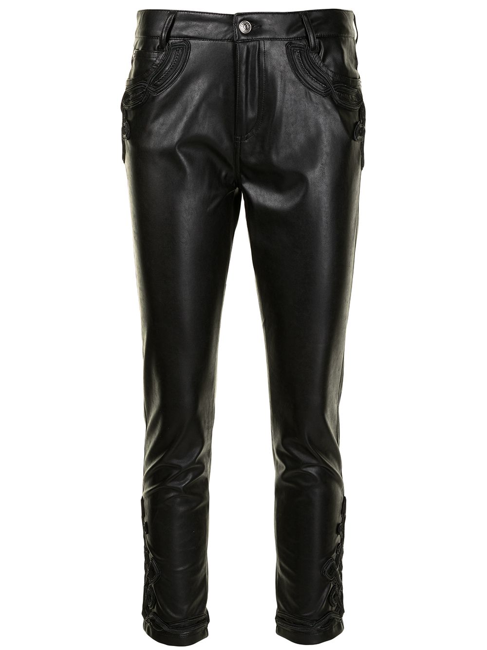 Ermanno Scervino 低腰修身长裤 - 黑色
