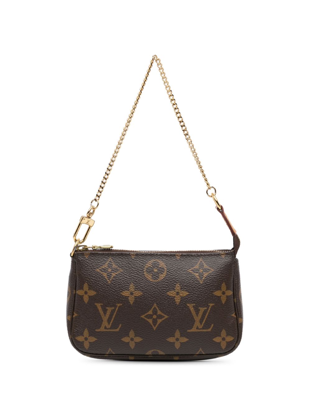 Louis Vuitton Pre-Owned Monogram Mini Pochette Accessoires 手提包（2021年典藏款） - 褐色