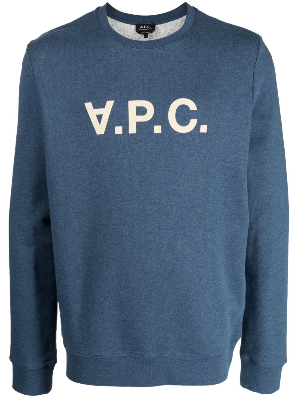 A.P.C. V.P.C. 植绒logo卫衣 - 蓝色