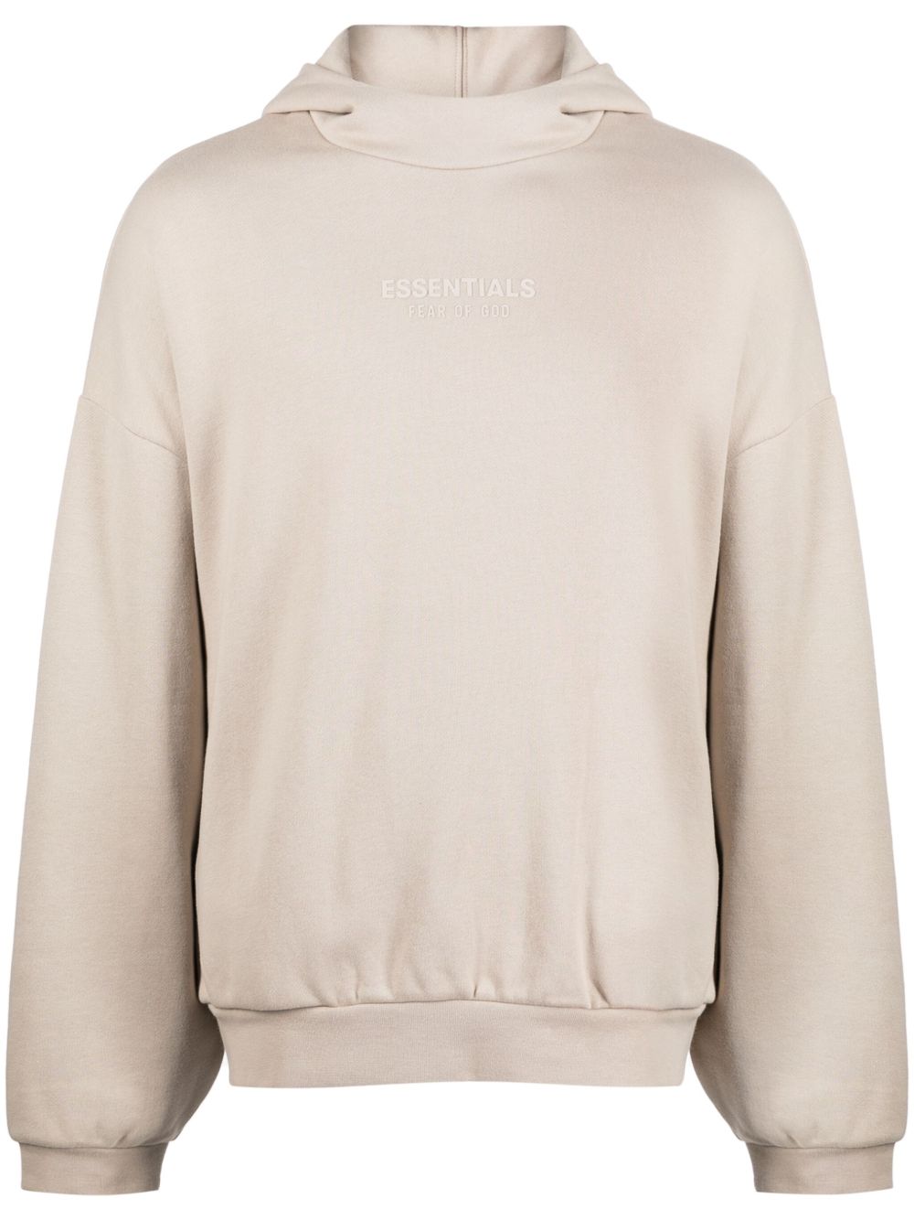 FEAR OF GOD ESSENTIALS logo印花垮肩连帽衫 - 中性色