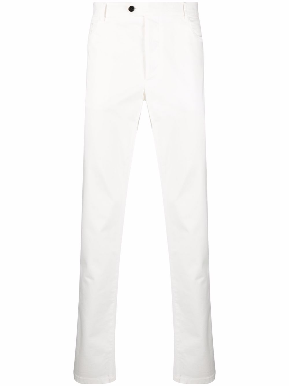 Philipp Plein Iconic Plein 修身牛仔裤 - 白色
