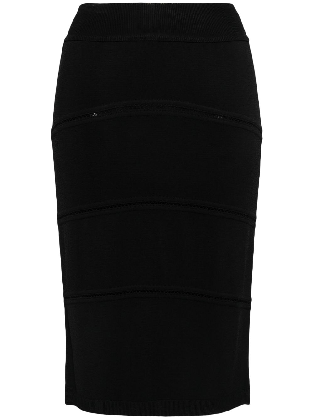 Alaïa Pre-Owned 针织中长半身裙 - 灰色