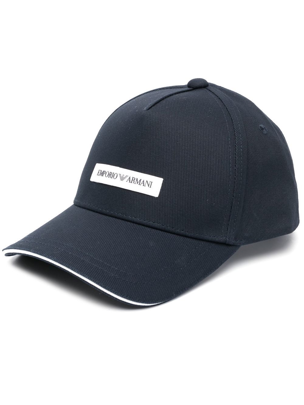Emporio Armani 标贴棒球帽 - 蓝色