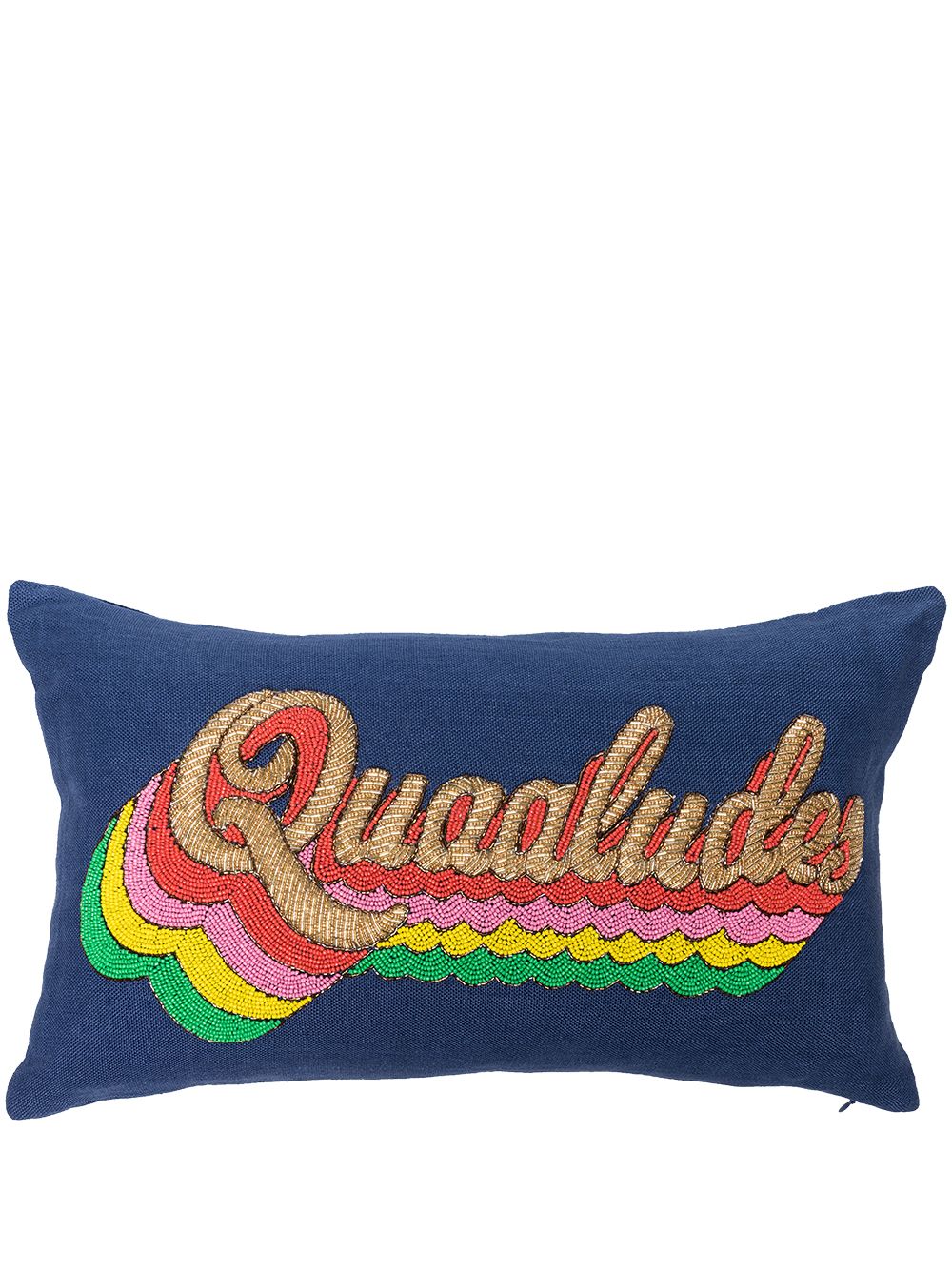 Jonathan Adler Quadaludes 珠饰缀饰抱枕 - 蓝色
