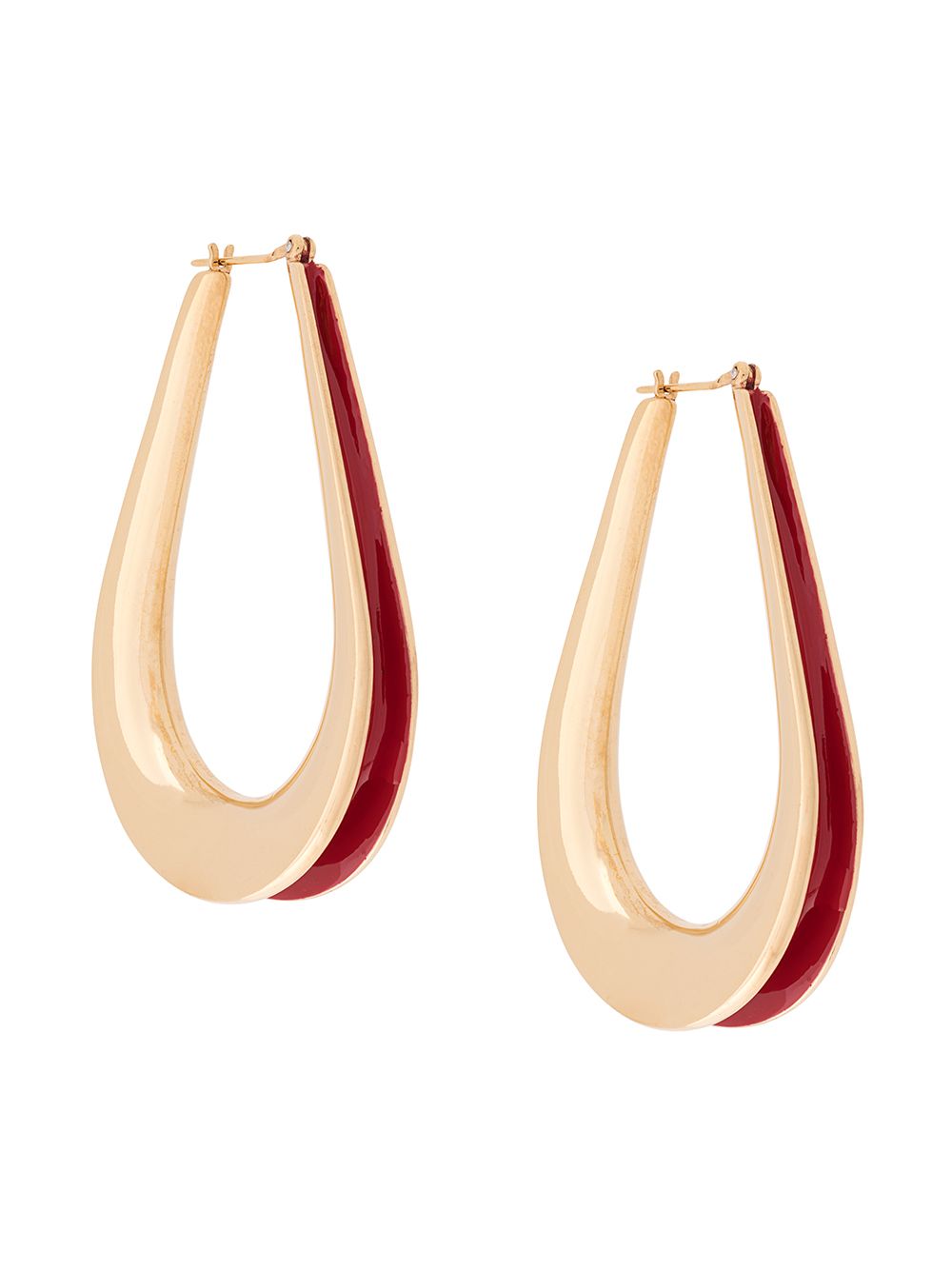 Annelise Michelson Ellipse M 椭圆形耳环 - 金色