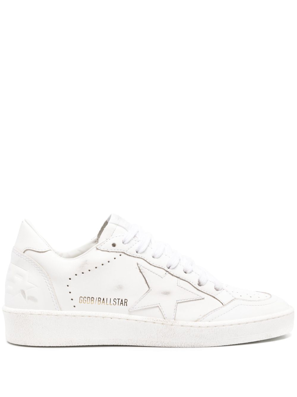Golden Goose Ballstar 皮质运动鞋 - 白色
