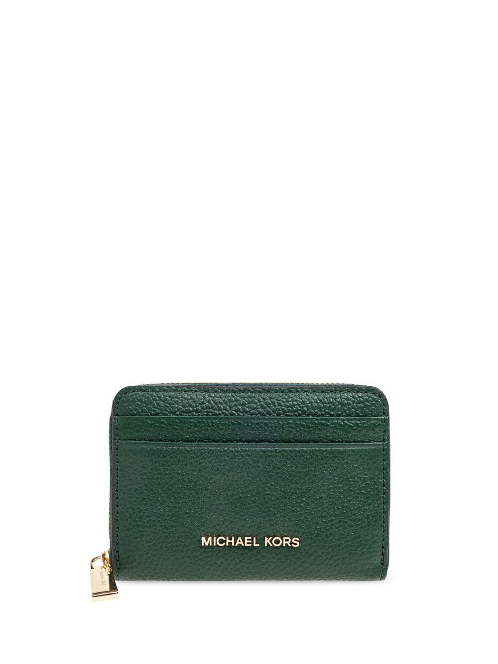 Michael Michael Kors logo标牌皮质钱包 - 绿色
