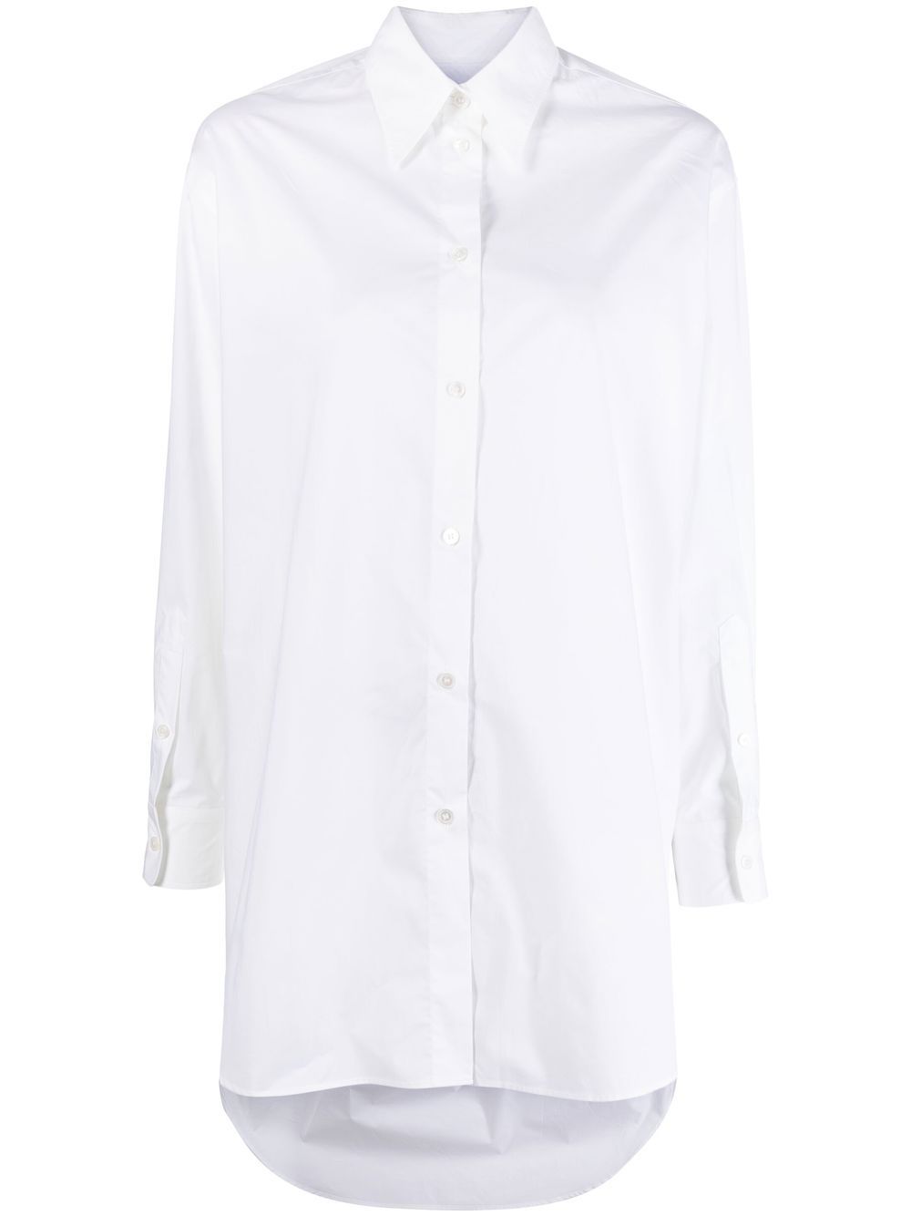 MM6 Maison Margiela 镂空棉衬衫 - 白色