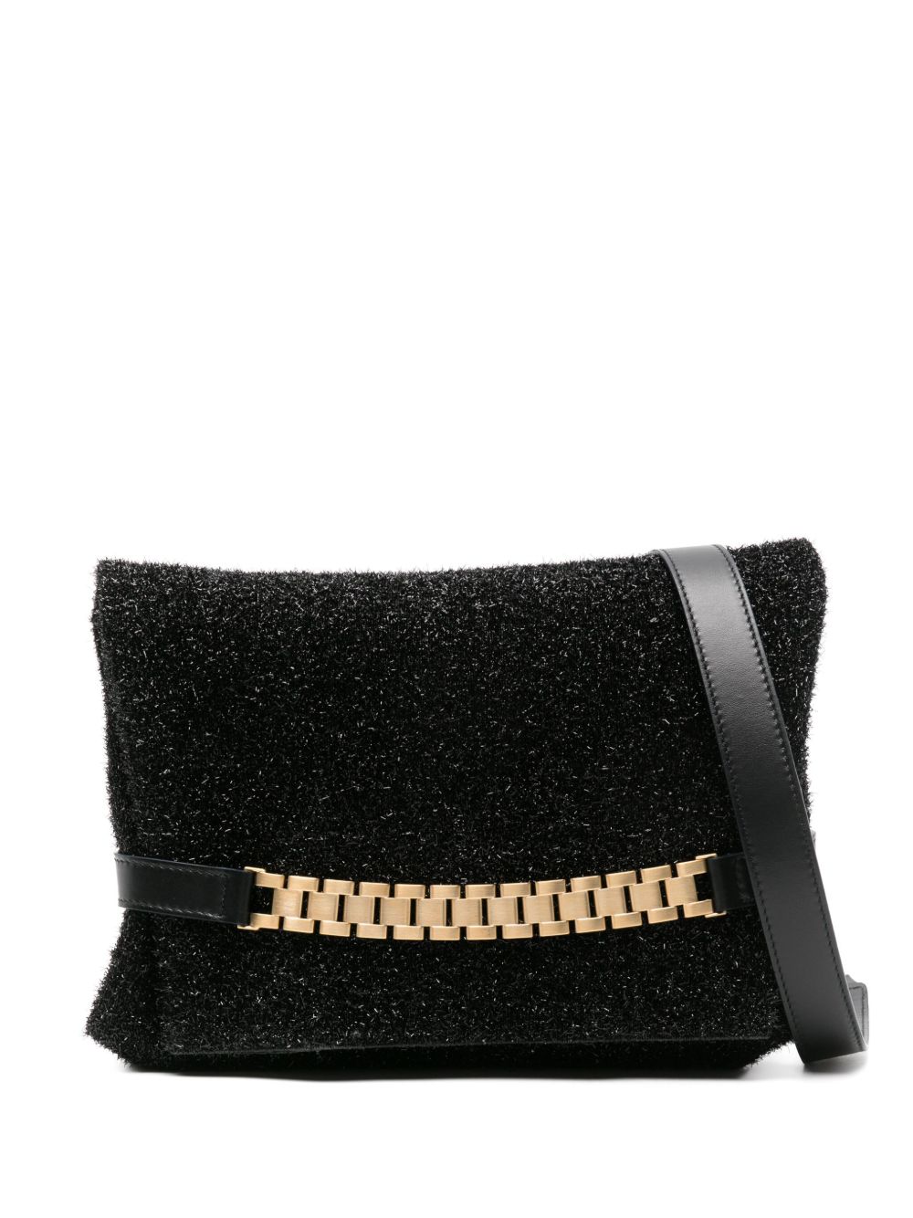 Victoria Beckham Chain 金属丝手拿包 - 黑色