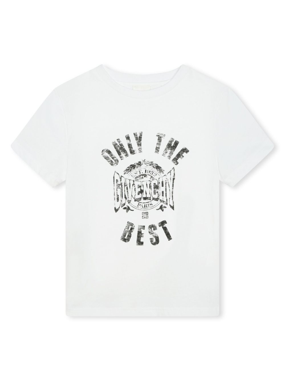 Givenchy Kids logo印花棉T恤 - 白色