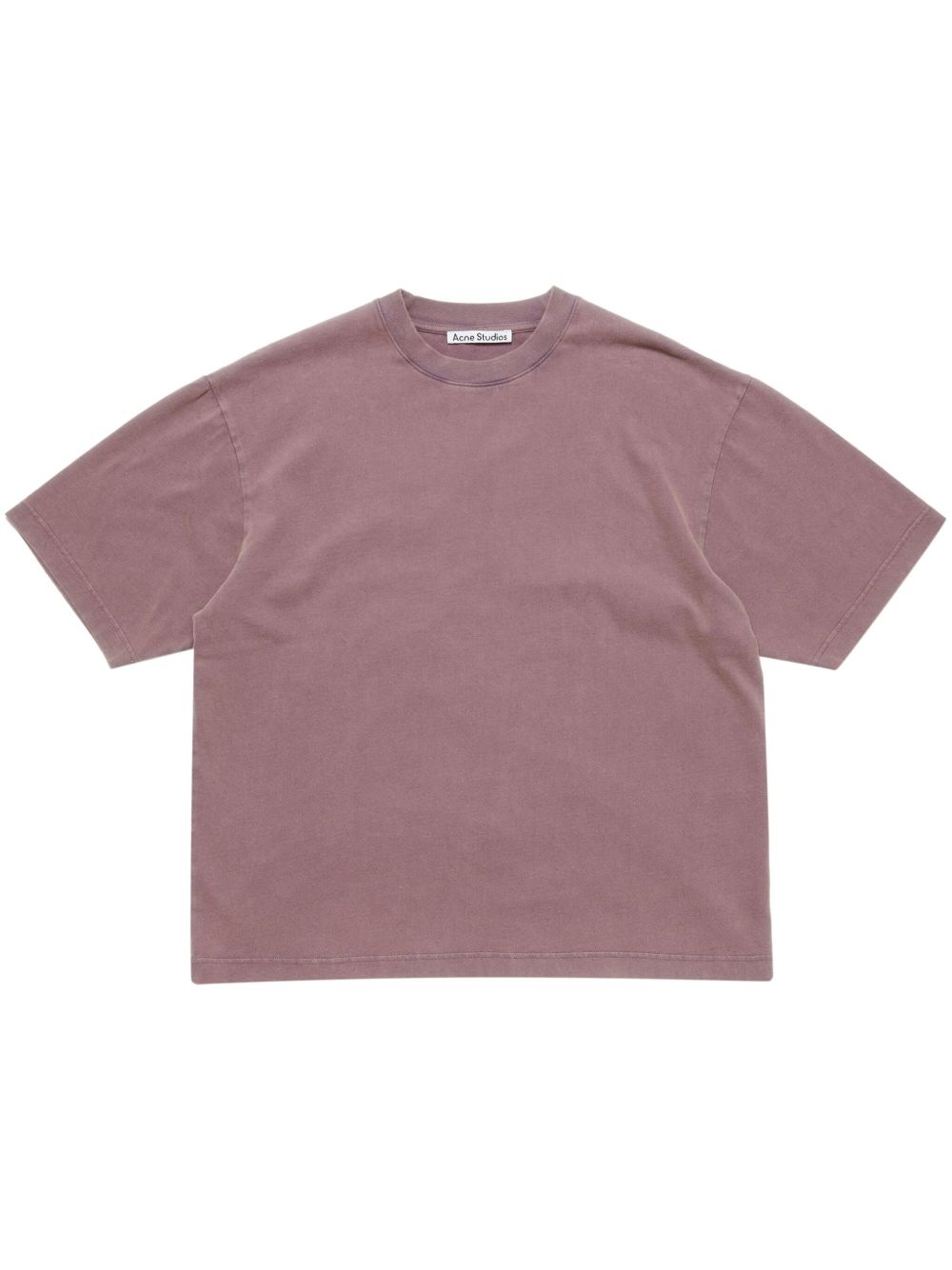 Acne Studios logo贴花棉T恤 - 紫色