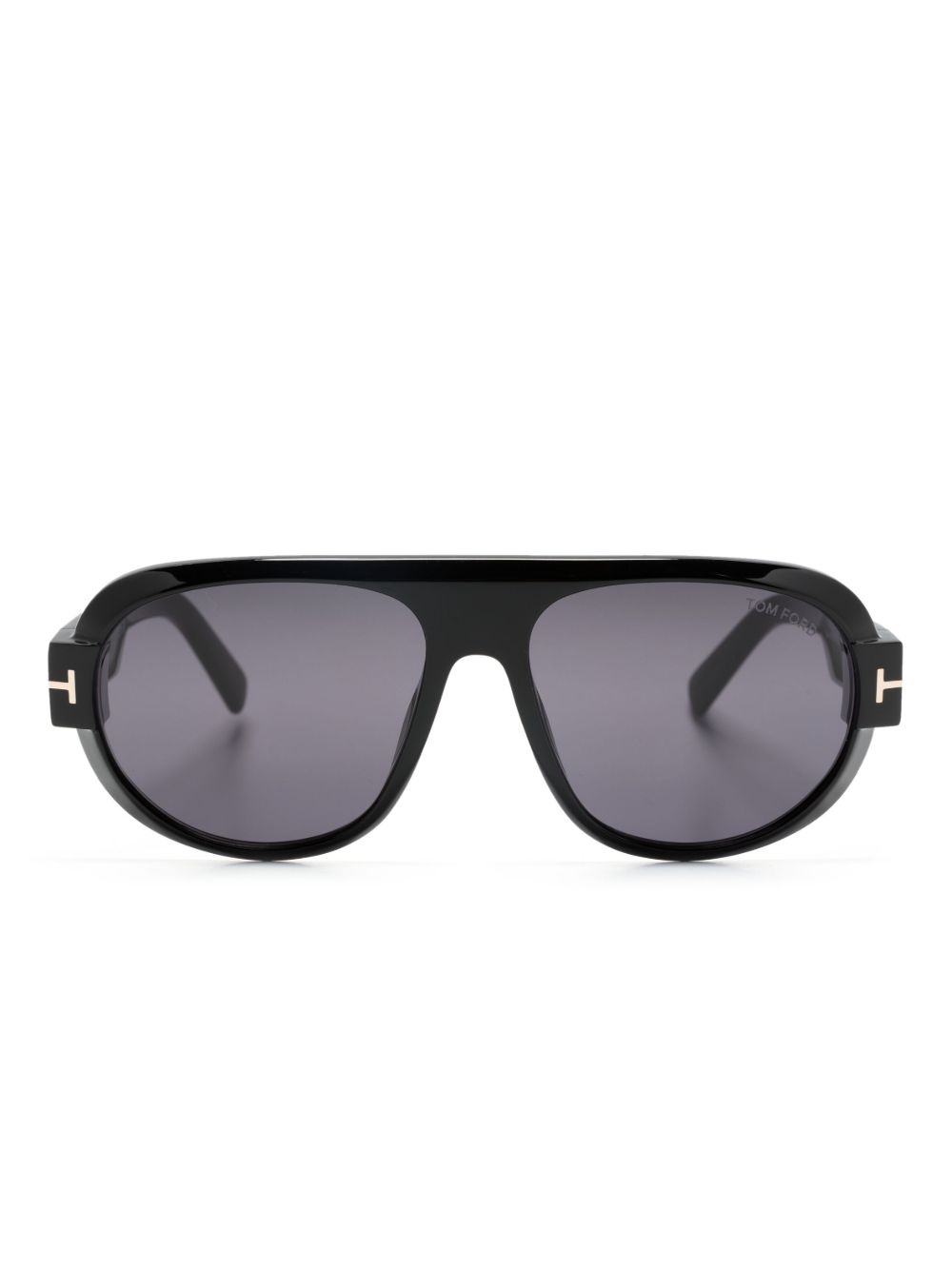 TOM FORD Eyewear Blake 飞行员镜框太阳眼镜 - 黑色