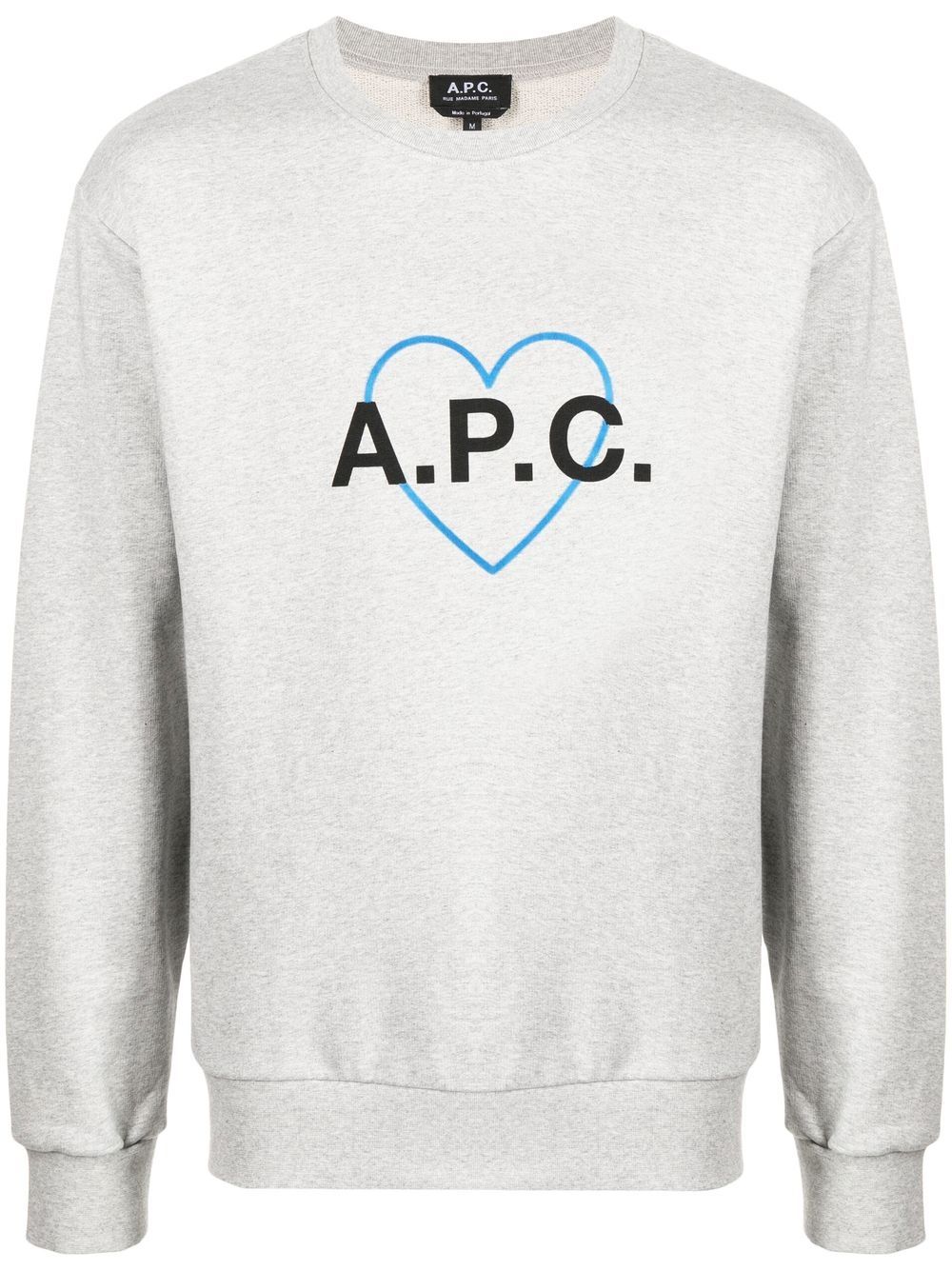 A.P.C. Jules logo印花卫衣 - 灰色