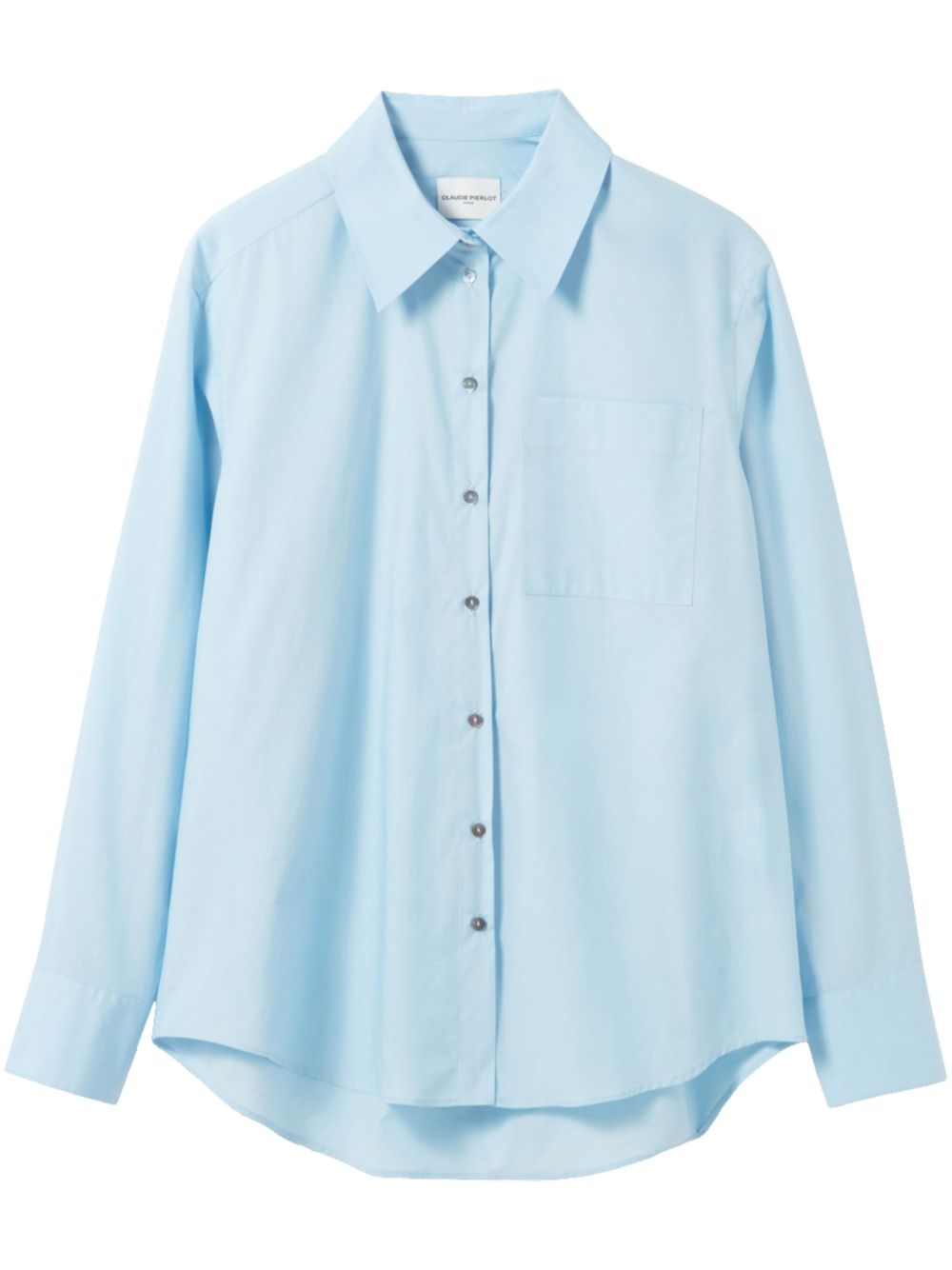 Claudie Pierlot 搭扣棉衬衫 - 蓝色