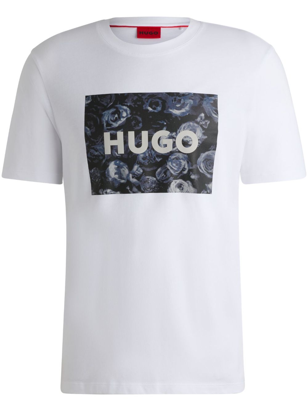 HUGO logo印花棉T恤 - 白色